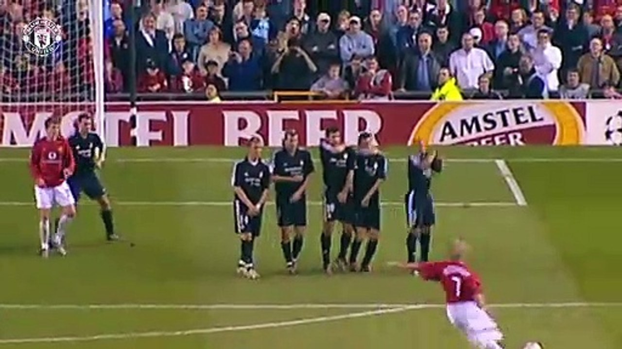 David Beckham's Top 10 Goals! _ Manchester United _ UEFA President's Award