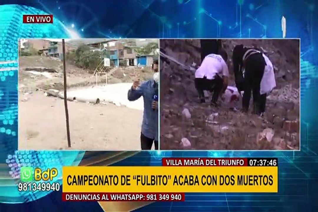 ¡INCREÍBLE! dos personas mueren durante balacera tras perder partido de fútbol