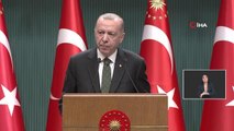 Cumhurbaşkanı Erdoğan, kabine toplantısı sonrası açıklamalarda bulundu