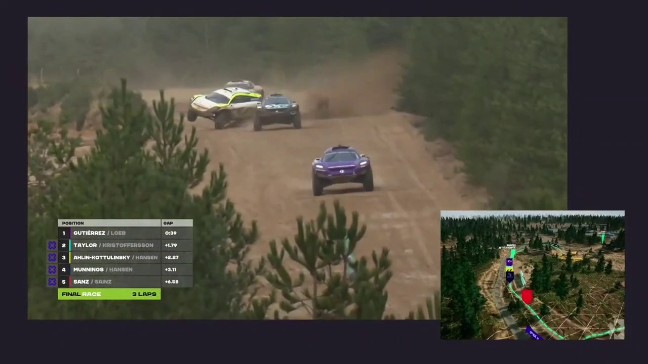 Extreme E Dorset 2021 Final Start AhlinKottulinsky Epic Save