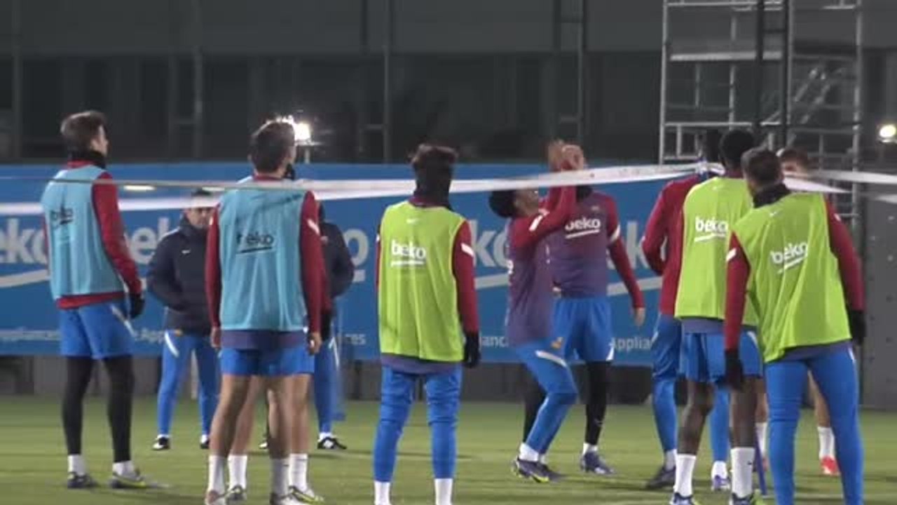 El Barça ultima detalles de cara al partido de este martes ante el Sevilla