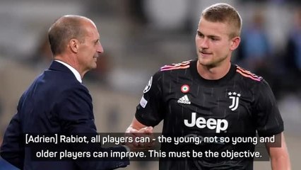 Скачать видео: Allegri leaves door open on de Ligt exit at Juve after Raiola comments