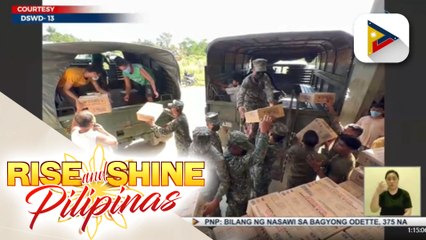 10-K family food packs, ipinadala na ng DSWD sa Dinagat Island at Siargao Islands