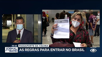 Saiu no fim do dia as regras do governo para o passaporte da vacina. #Bandjornalismo