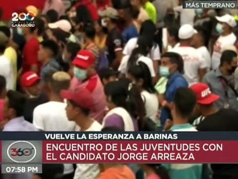 Entérate | Candidato Jorge Arreaza lideró encuentro con la juventud revolucionaria en el Edo. Barinas