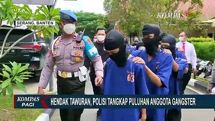 Polisi Tangkap 36 Anggota Gangster yang Akan Tawuran di Wilayah Tangerang