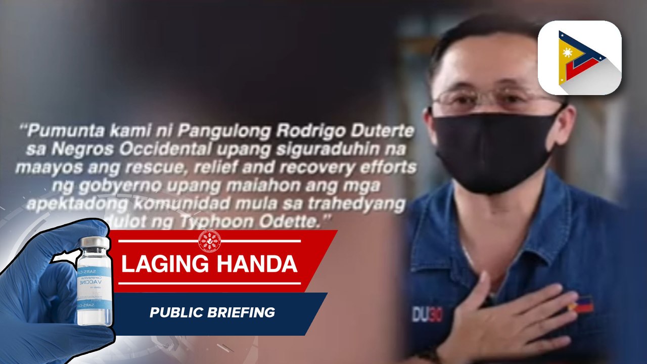 Pangulong Duterte at Sen. Bong Go, personal na bumisita sa Negros Occidental na matinding tinamaan ng bagyong Odette