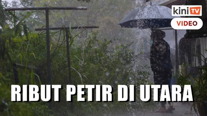 Ramalan ribut petir di Utara Semenanjung pada Selasa, Rabu