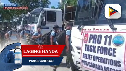 Relief operations sa Davao City, pinangunahan kahapon ng Police Regional Office 11