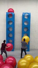 Exercise Ball Racing Is AWESOME 