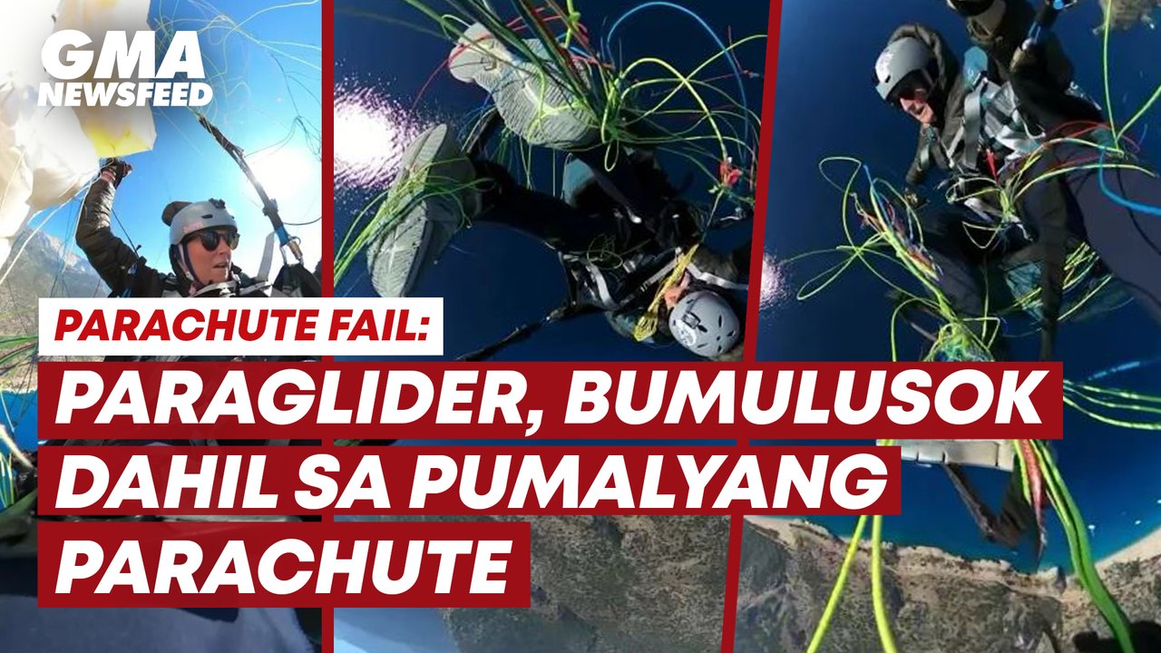 Paraglider in Turkey falls as parachute fails | GMA News Feed