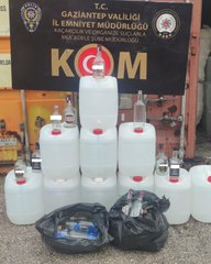 GAZİANTEP'TE SAHTE İÇKİ OPERASYONU: 2 GÖZALTI