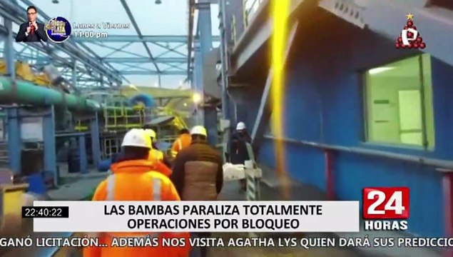 Minera Las Bambas paraliza totalmente sus operaciones por bloqueo