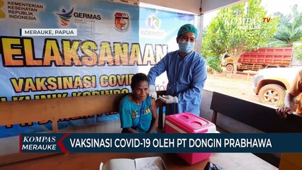 Vaksinasi Masyarakat Pedalaman Papua oleh PT Dongin Prabhawa