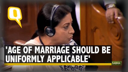 Télécharger la video: Smriti Irani Introduces Child Marriage Bill in Lok Sabha Amid Opposition Uproar