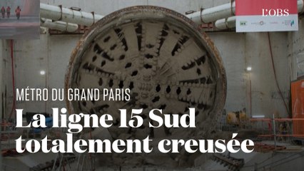 Métro du Grand Paris: le tunnel de la ligne 15 Sud totalement creusé