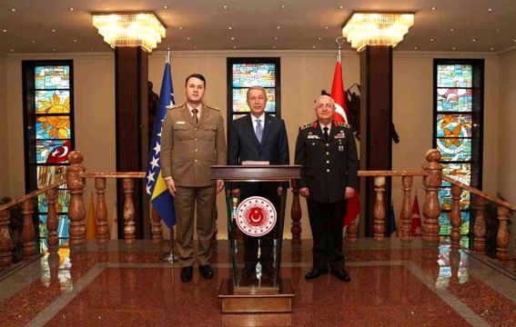 Milli Savunma Bakanı Akar, Bosna Hersek Genelkurmay Başkanı Masovic'i kabul etti