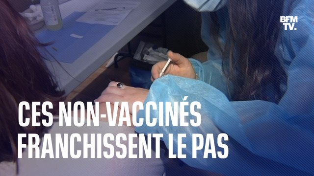 Ces non-vaccinés franchissent le pas de la première dose
