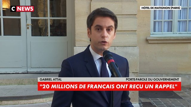 Gabriel Attal : «La campagne de vaccination va continuer de monter en puissance, y compris après les fêtes»