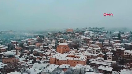 SAFRANBOLU'DA KARTPOSTALLIK KAR GÖRÜNTÜLERİ
