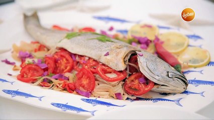 سمك لوت بالبصل و الطماطم | هشام السيد