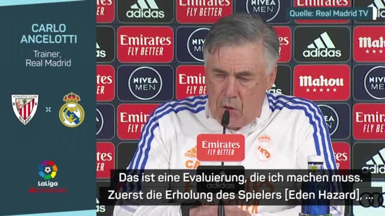 Ancelotti: hazard “soll sich im spiel wohl fühlen”