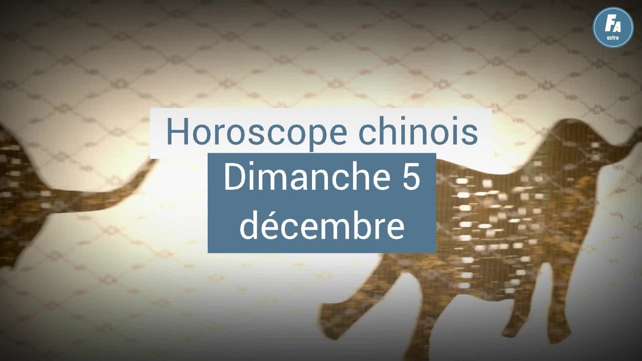 FEMME ACTUELLE - Horoscope chinois du jour, Cochon de Feu, du dimanche 5 décembre 2021