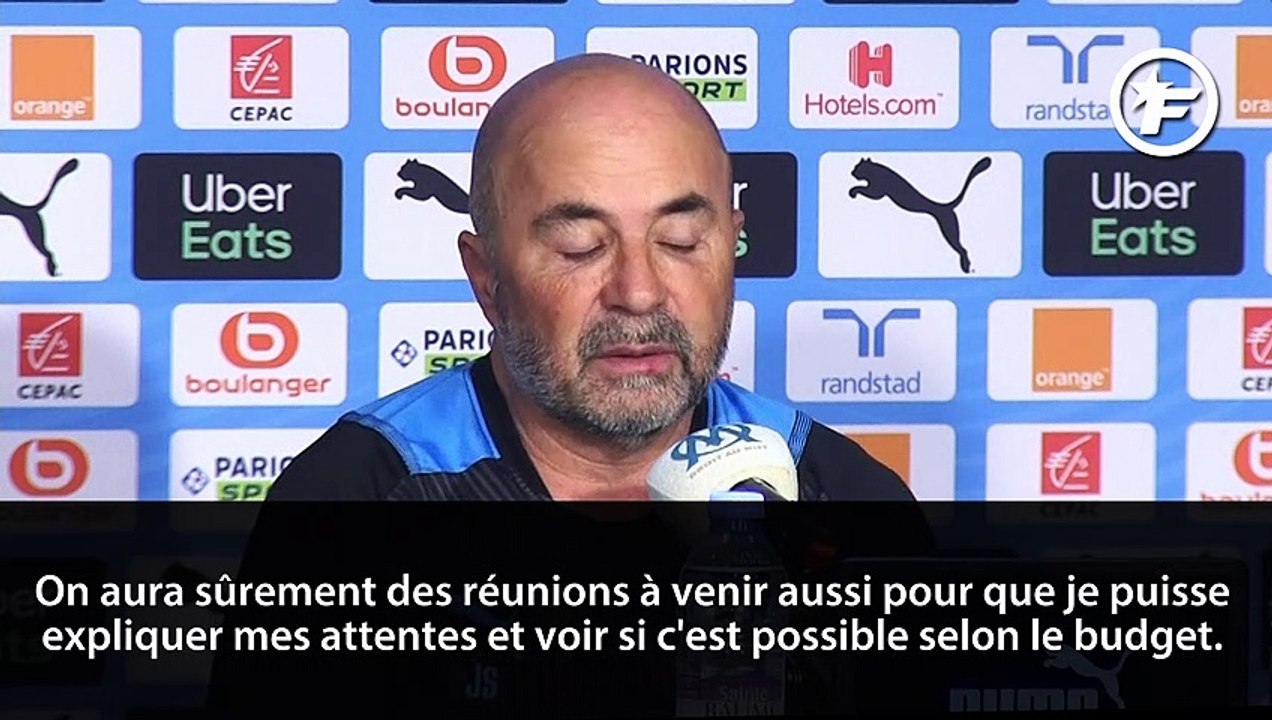 Mercato OM : les attentes de Sampaoli "selon le budget du club"