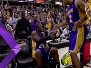 Lakers vs. Kings Kobe Fired Up In The 4th Qua