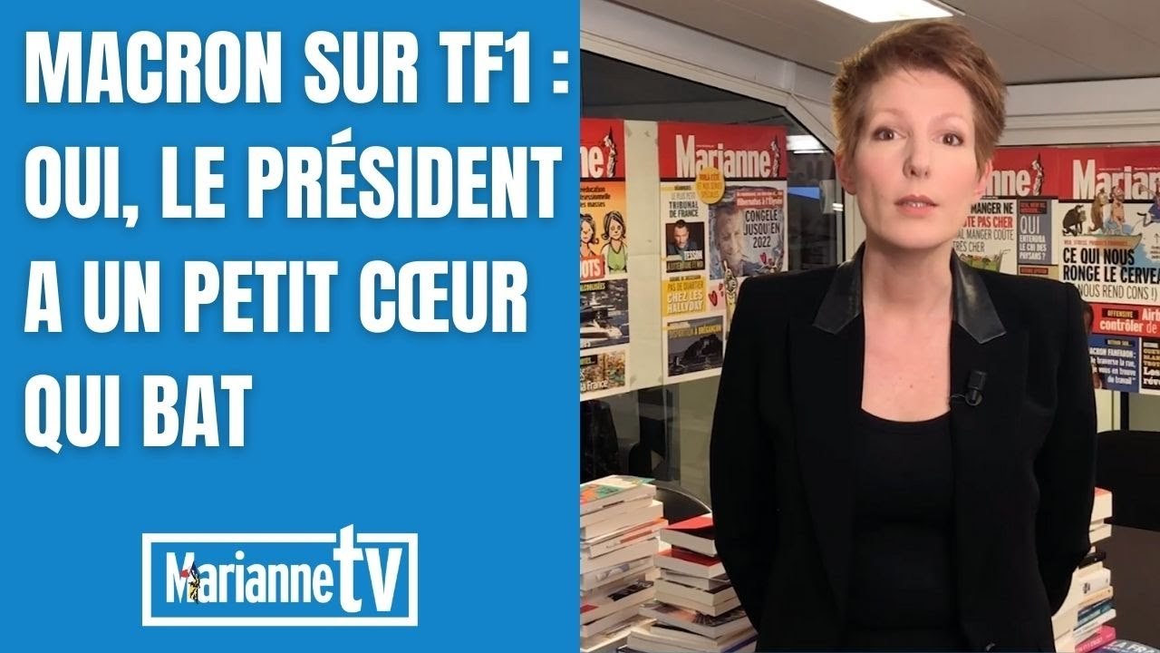 Macron sur TF1  Oui, le président a un petit cœur qui bat