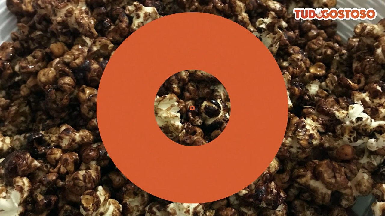 Pipoca doce, cacau e canela