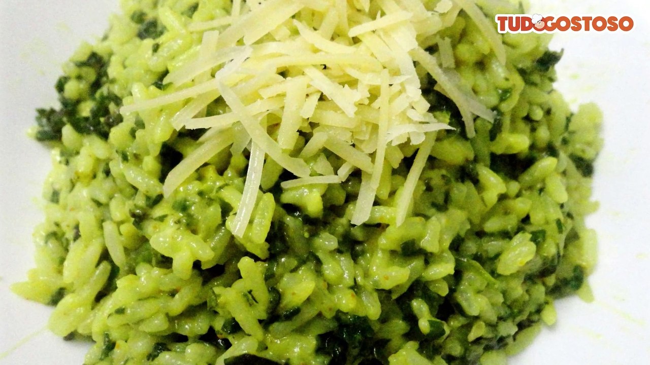 Arroz com espinafre