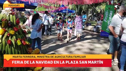 Feria de la navidad en la plaza San Martín