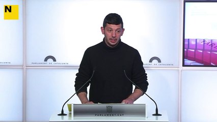 El diputat de la CUP-NCG, Xavier Pellicer, lamenta que les mesures estiguin únicament enfocades a reduir la interacció social