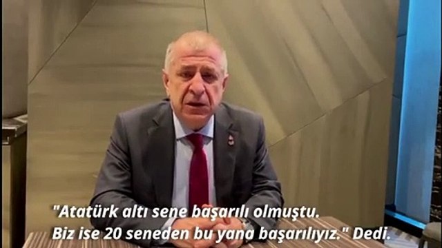 Ümit Özdağ: Erdoğan sen ancak üçüncü liginde top koşturan birisi olarak tarih sayfalarında yer alacaksın