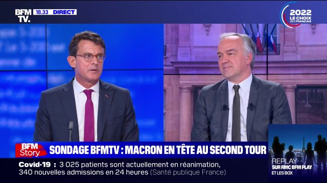 Sondage BFMTV: pour Manuel Valls, Jean-Luc Mélenchon a au moins l'avantage d'incarner quelque chose à gauche avec une certaine cohérence
