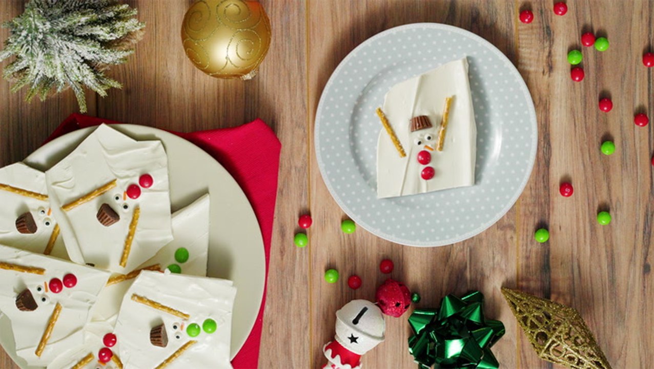 Adorable (And Easy) Snowman Bark That Will Melt Your Heart