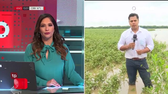 Desborde del río Piraí causa daños en los cultivos de soya en el Norte Integrado cruceño