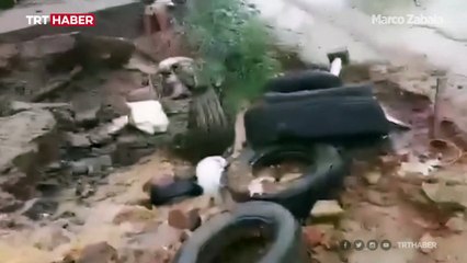 Bolivya'da sel: Köprü sular altında kaldı