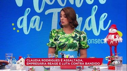 "Minha empresária e amiga lutou com o bandido em minha defesa e mesmo ferida não deixou ele me atingir", disse a atriz.