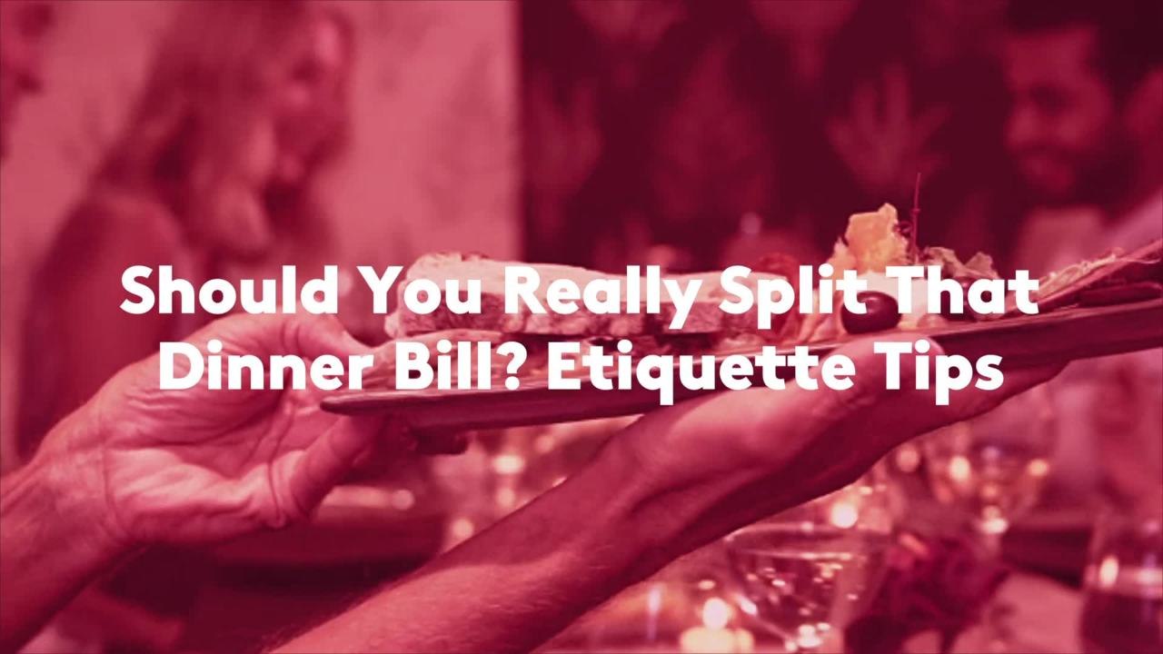 Should You Really Split That Dinner Bill? Etiquette Tips video
