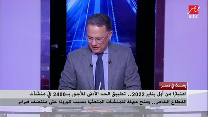 وزير القوى العاملة يشرح تفاصيل تطبيق الحد الأجور بـ 2400 في منشآت القطاع الخاص