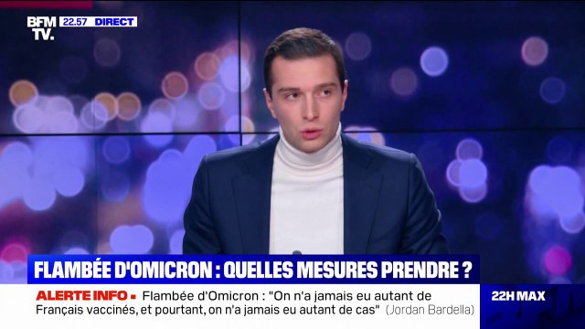 Jordan Bardella: On n'a jamais eu autant de Français vaccinés et pourtant on n'a jamais eu autant de cas
