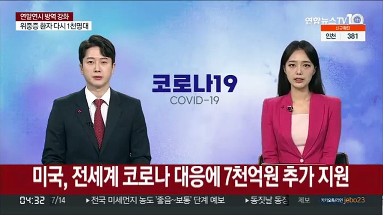 미국, 전세계 코로나 대응에 7천억원 추가 지원