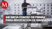 INE inicia apertura de mil 430 cajas con 6.1 millones de firmas para revocación de mandato