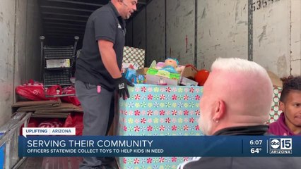 Arizona officers gather to collect Christmas toys to give back in their neighborhoods