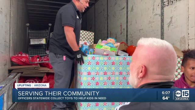 Arizona officers gather to collect Christmas toys to give back in their neighborhoods
