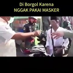Gak pake masker diperlakukannya seperti koruptor aja