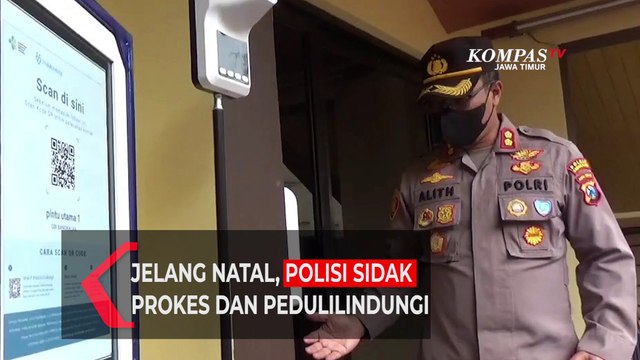Jelang Natal, Polisi Sidak Prokes dan PeduliLindungi