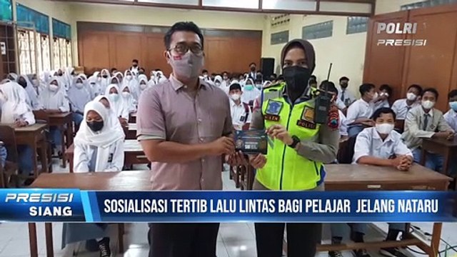 Satlantas Polres Sukoharjo Gencar Edukasi Prokes dan Tertib Lalin Jelang Nataru